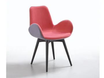 DALIA PB LG - Upholstered fabric chair with armrests by Midj - view 2