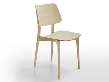 JOE S L-LG - Wooden restaurant chair by Midj - view 2