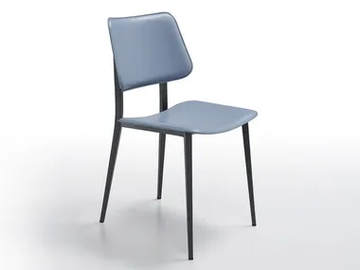 JOE S M-CU - Tanned leather restaurant chair by Midj - view 2