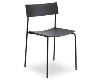 MITO S - Stackable chair in wood and steel structure by Midj - view 2