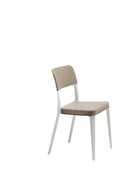 NENÈ S-TS - Contemporary style stackable plastic restaurant chair with removable cover by Midj - view 2
