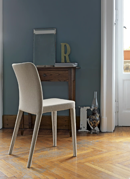 NENÈ SR-SF - Contemporary style upholstered leather restaurant chair by Midj - view 3