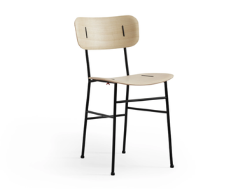 PIUMA S M LG - Wooden chair with metal frame by Midj - view 2