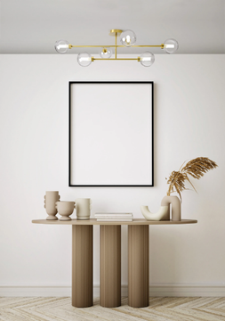 DOM 6 - Borosilicate glass ceiling lamp by Miloox - view 3