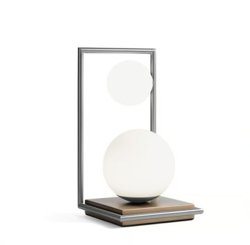 BUBLE - LED glass and steel table lamp with dimmer by Miloox - view 3