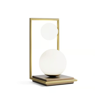 BUBLE - LED glass and steel table lamp with dimmer by Miloox - view 2