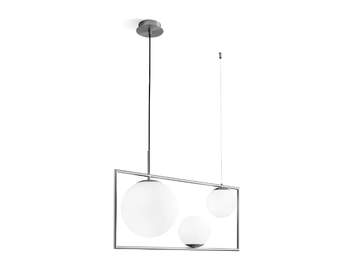 BUBLE - Glass and steel pendant lamp by Miloox - view 3
