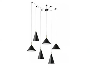 SAMOI 6 - Adjustable metal pendant lamp by Miloox - view 2