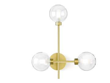 DOM 3 - Borosilicate glass wall lamp by Miloox - view 2