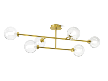 DOM 6 - Borosilicate glass ceiling lamp by Miloox - view 2