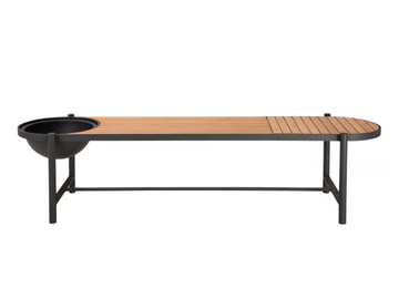 MINDO 117 - Teak garden bench with integrated planter by Mindo - view 2