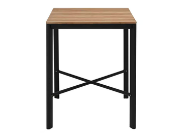 MINDO 102 - Square teak high table by Mindo - view 2