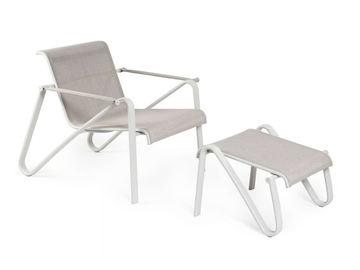 MINDO 105 - Rectangular Batyline® garden footstool by Mindo - view 3