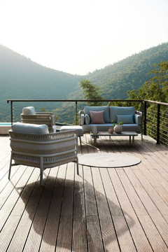 MINDO 106 - Sunbrella® garden armchair with armrests by Mindo - view 3