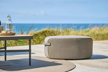 MINDO 108 - Round upholstered Sunbrella® pouf by Mindo - view 3