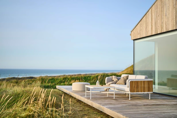 MINDO 100 - Square teak garden side table by Mindo - view 3