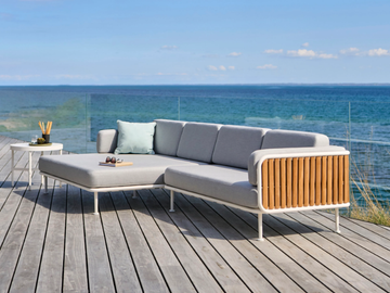 MINDO 100 - Modular Sunbrella® garden sofa with chaise longue by Mindo - view 2