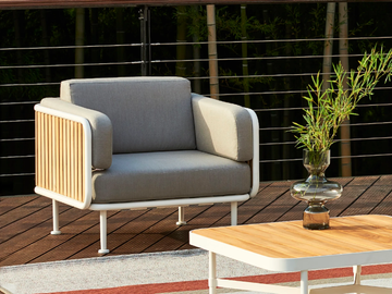 MINDO 100 - Sunbrella® garden armchair with armrests by Mindo - view 3