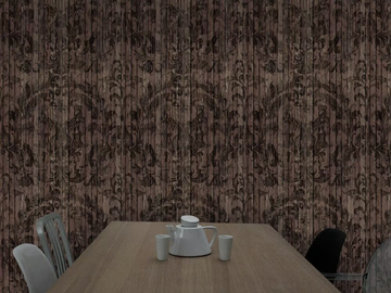 DRIFTWOOD DAMASK - Damask non-woven paper wallpaper by Mineheart - view 3