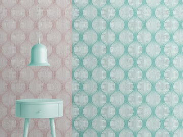 GEOMETRIC BULBS - Optical non-woven paper wallpaper strip by Mineheart - view 2