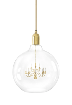KING EDISON GRANDE - Blown glass pendant lamp by Mineheart - view 2
