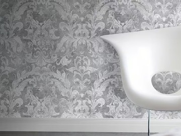 URBAN CONCRETE DAMASK - Damask non-woven paper wallpaper by Mineheart - view 2