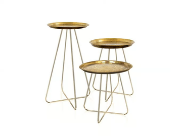 NEW CASABLANCA - Round metal coffee table by Mineheart - view 2