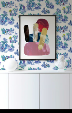 SHAPE AND COLOUR ANGEL - Canvas print by Mineheart - view 3