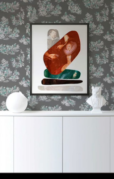 SHAPE AND COULOR COUPLE - Canvas print by Mineheart - view 3