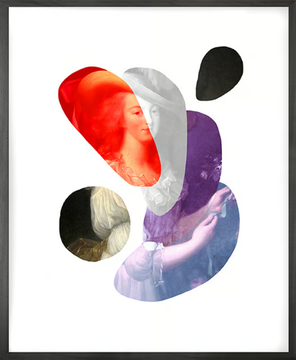 SHAPE AND COLOUR LADY 3 - Canvas print by Mineheart - view 2