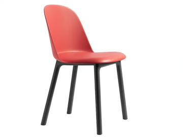 MARIOLINA - Chair with integrated cushion and wooden legs by Miniforms - view 2