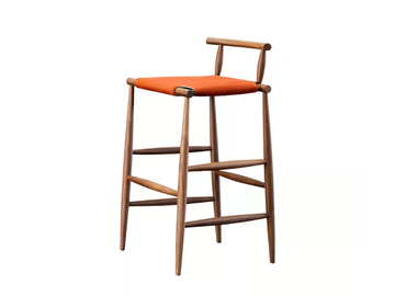 PELLEOSSA - High wooden stool by Miniforms - view 2