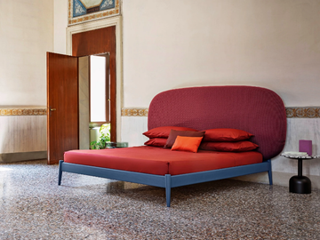 SHIKO MAGNUM - Double bed with upholstered headboard by Miniforms - view 3
