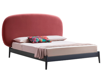 SHIKO MAGNUM - Double bed with upholstered headboard by Miniforms - view 2