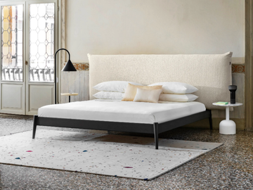 SHIKO WONDER - Double bed with upholstered headboard by Miniforms - view 3