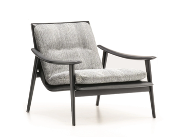 FYNN SADDLE HIDE - Tanned leather armchair with armrests by Minotti - view 2