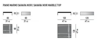 LINHA - Low square marble coffee table by Minotti - view 3