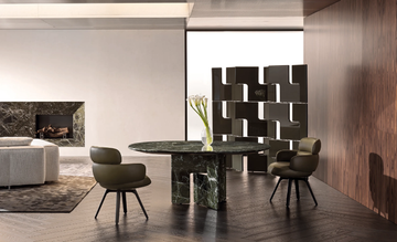NICO - Round marble table by Minotti - view 3