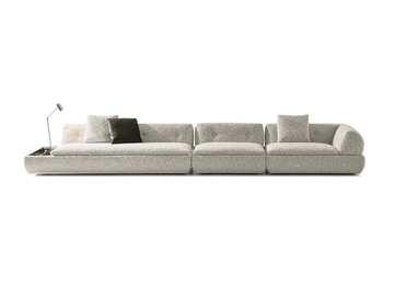 SUPERMOON - Sectional fabric sofa by Minotti - view 3