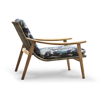 FYNN OUTDOOR - Outdoor armchair in teak with armrests by Minotti - view 3