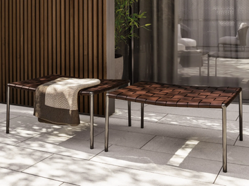 BENCH - KLASEN OUTDOOR - Outdoor bench by Minotti - view 3