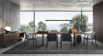 LINHA - Rectangular wooden table by Minotti - view 3