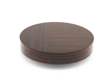 GEMINI - Low round ebony coffee table by MisuraEmme - view 2