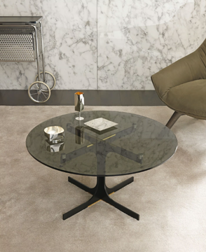 JANUS - Round glass coffee table by MisuraEmme - view 3