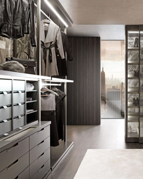 MILLIMETRICA - Sectional walk-in wardrobe with integrated lighting by MisuraEmme - view 3