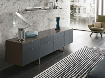 PLAN - Sideboard with flap doors with drawers by MisuraEmme - view 3