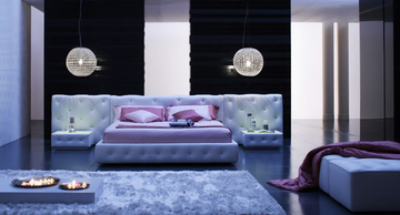 AURIGA - Leather bed with tufted headboard by MitoHome - view 3