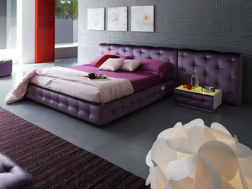AURIGA - Fabric bed with tufted headboard by MitoHome - view 2