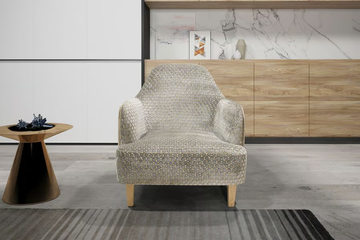GRETA - Velvet easy chair with armrests by MitoHome - view 3