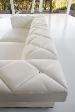 RIGEL - Tufted leather sofa with headrest by MitoHome - view 3